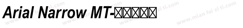 Arial Narrow MT字体转换